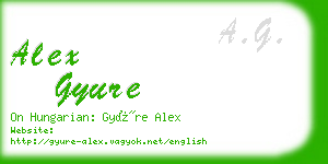 alex gyure business card
